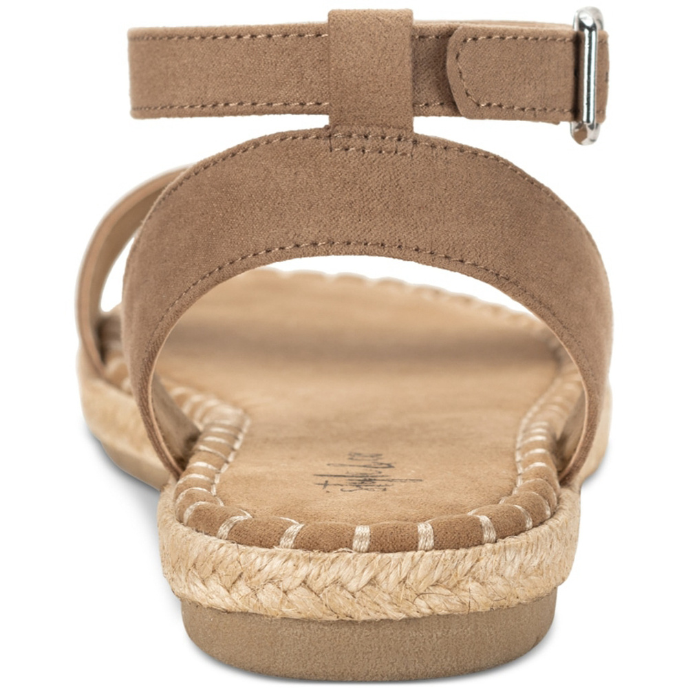 Style & Co Women's 9 Brown Peggy Ankle-Strap Espadrille Flat Sandals NIB - Picture 3 of 13